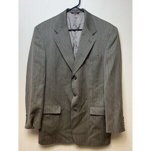 HART SCHAFFNER MARX WOOL SILK sport Coat GOLDEN BROWN Subtle Stripe 40L Vintage